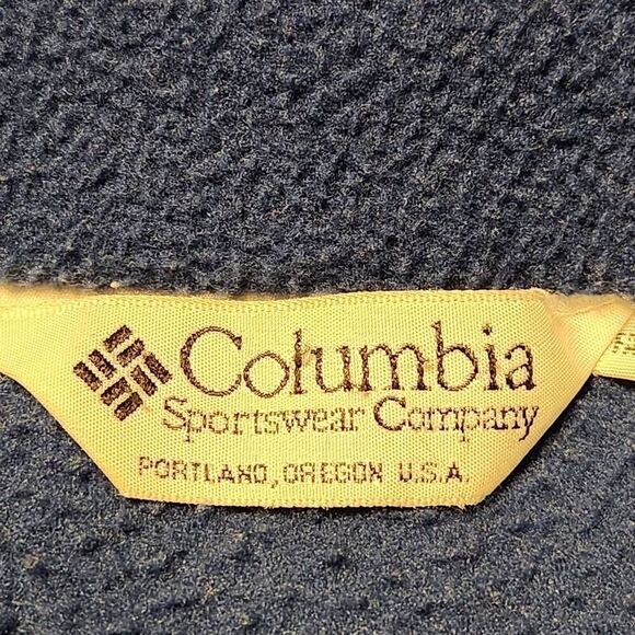 Columbia men's fleece full zip vest blue Large - Picture 3 of 5